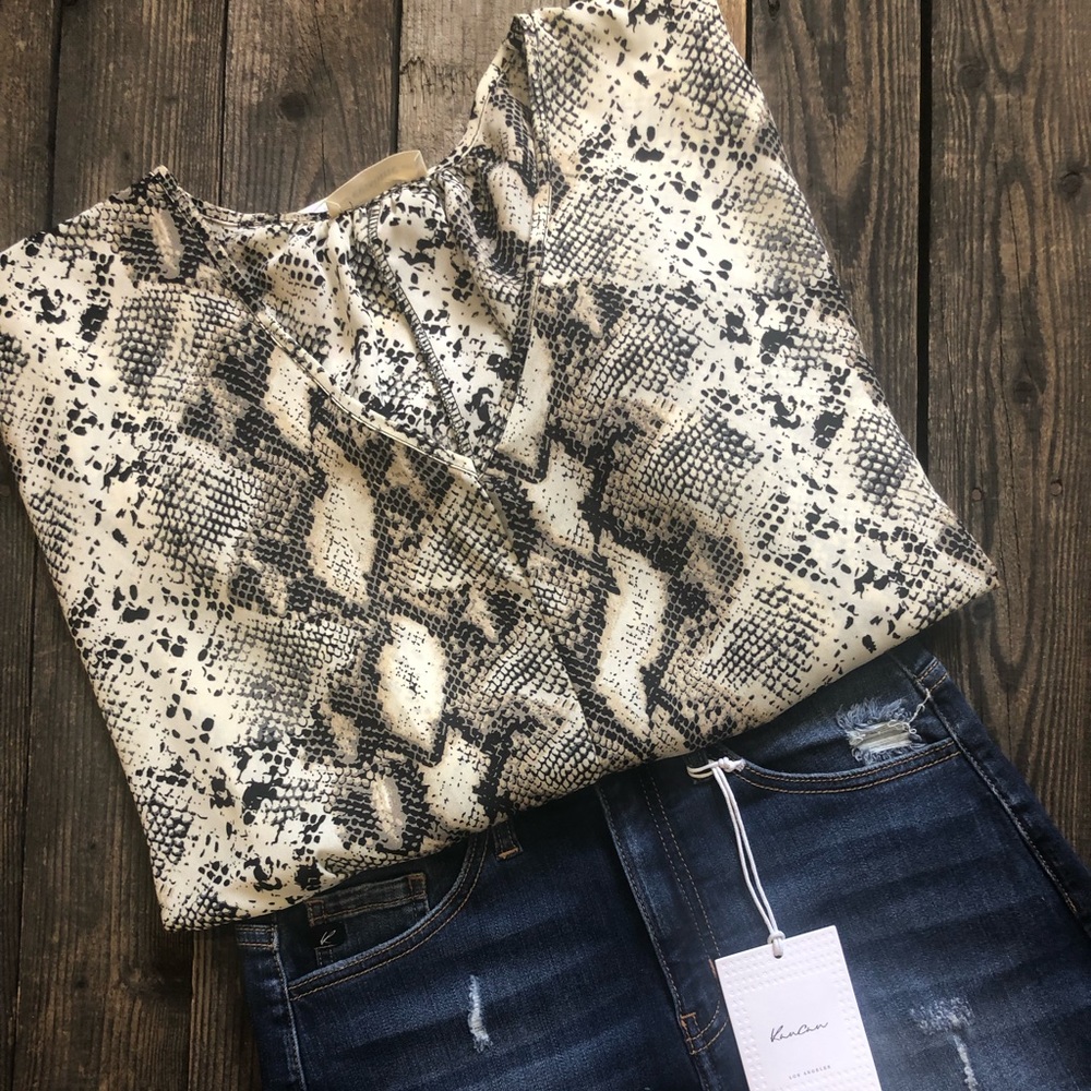 Snakeskin top